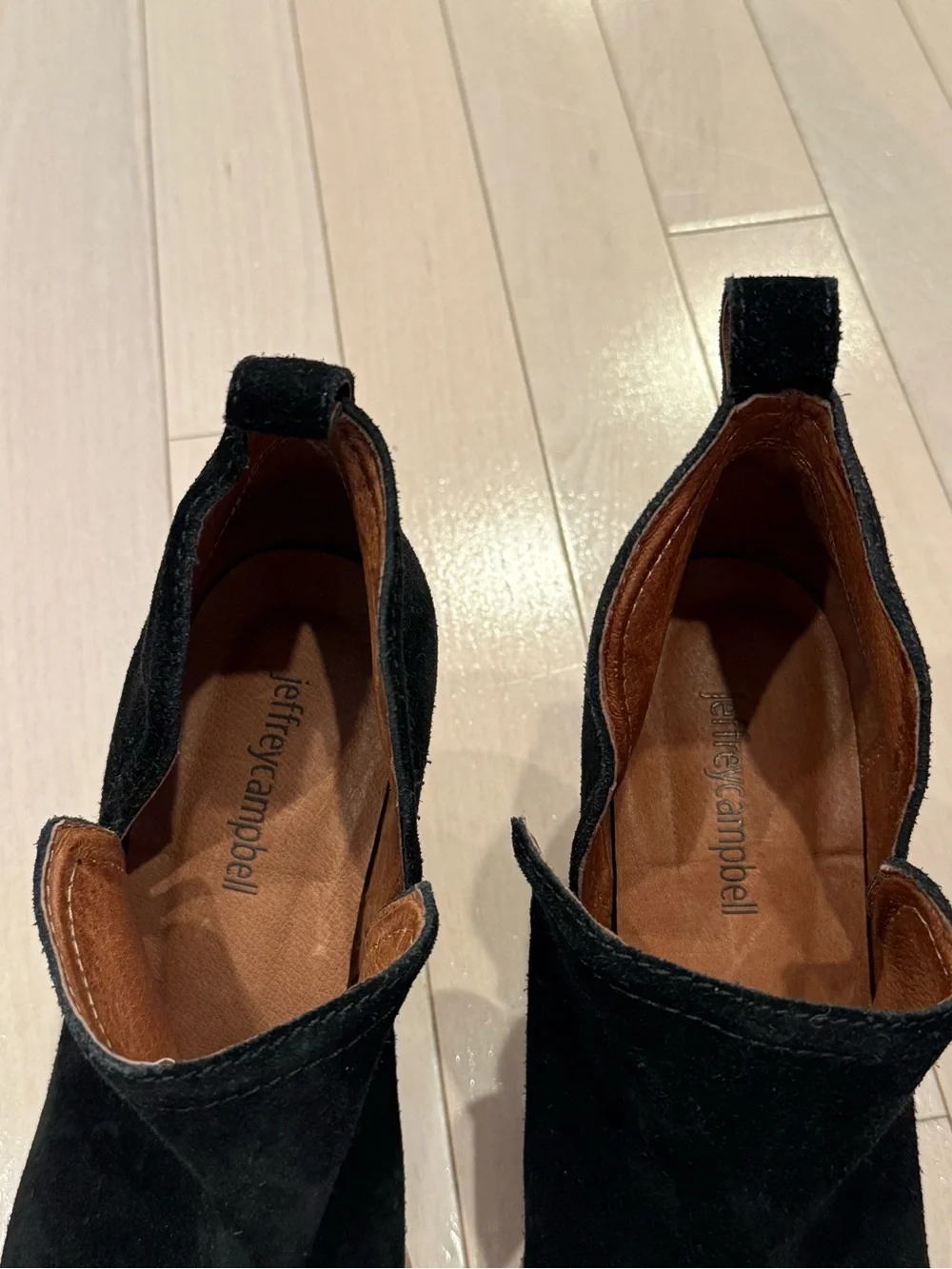 Jeffrey Campbell Black Suede Cutout Booties - Picture 6 of 6